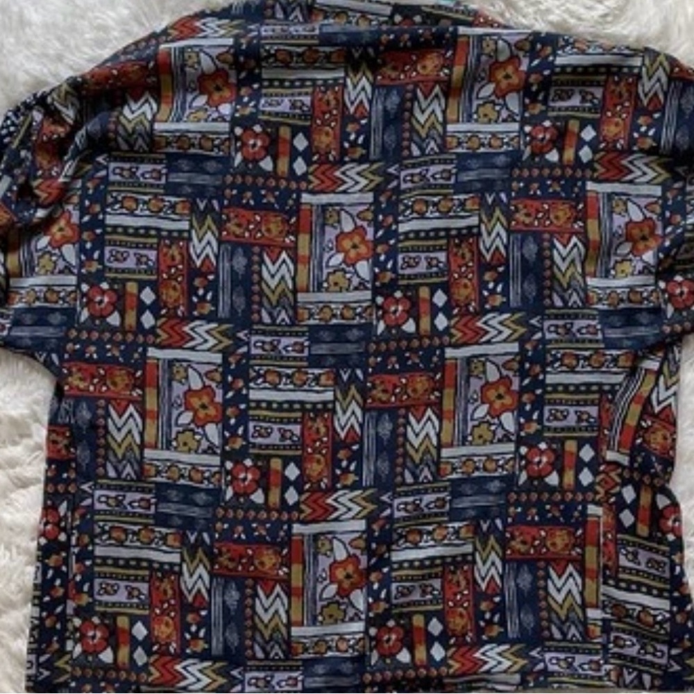 Porridge Anthropologie Patchwork Print Top Eclecticcore Artcore Blouse Sz Small - Picture 9 of 14